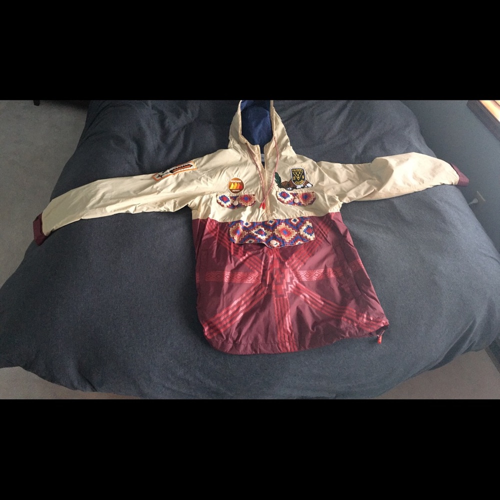 Reason Clothing Desert Dreams Patchwork Anorak
